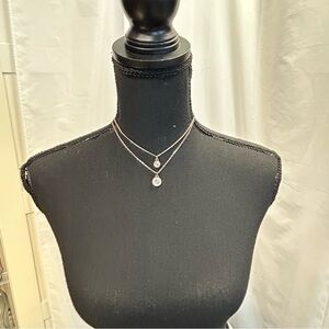 GUESS double crystal rhinestone cubic zirconia necklace bundle